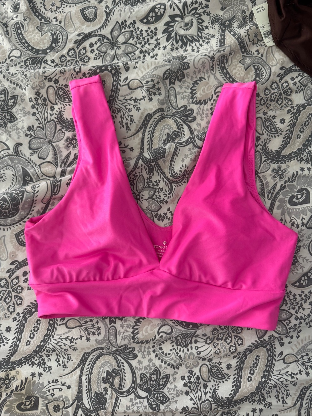 ANTONIO MELANI Bright Pink Wireless Bralette
